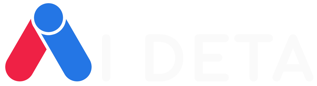 Ai Deta's square logo with white text
